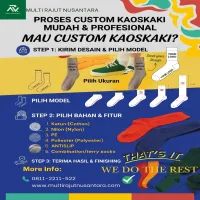 Proses Custom Kaos kaki Mudah & Profesional