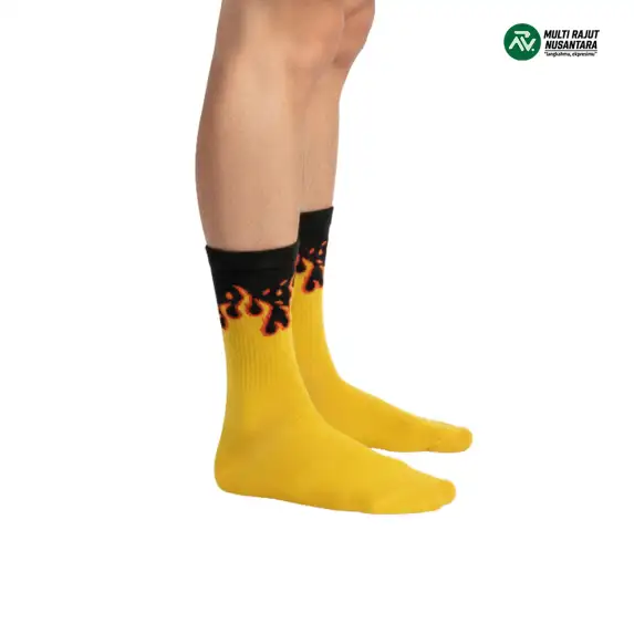 Kaos Kaki Oldschool Kualitas Rajut High-Density Kostum untuk Jaringan Retail Nasional