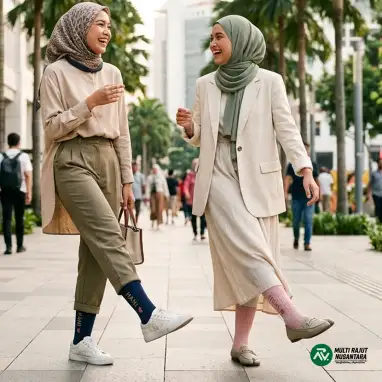 Kaos Kaki Jempol Muslimah Teknologi Rajut, Nyaman, Sehat, dan Aman untuk Ibadah